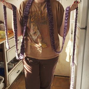 A long handmade scarf.
